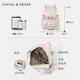 CinvaiKrose official small c/k high-quality plush lamb backpack for women 2025 new lightweight student backpack rainbow white