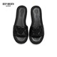 Souffle profonde souffle profonde chaussures de femmes vacances décontractées diamant petit pantoufles mouillées aromatisées ax14113 noir 34