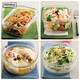 Koreanische Glas Lunchbox Mikrowellenofen Heizung Bento Bowl Partition Kühlschrank Frische Box Siegel 695 ml Rechteck