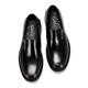 SATCHI men's shoes summer and autumn new business casual leather shoes one-step comfortable thick sole simple cowhide versatile loafers black 38