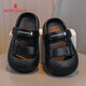 Montagut Children's Slippers Boys Summer Indoor Soft Sole Non-Slip Girls Croc Shoes Black 28-29
