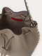 Valentino Women Rockstud Calfskin Eimer Bag Dove Grey Alle Größe