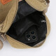 Shoulder bag men's crossbody bag backpack casual canvas bag Korean style fashion casual vertical commuter postman bag men's bag khaki ZQ2557