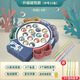 Wanre Rotation de pêche magnétique Toys pour garçons, filles, bébés, bébés, enfants et jouets Education de la petite enfance Classique de musique multifonctionnelle [Modèle de batterie à croche