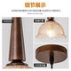 
Omiyou's medieval style bedroom bedside small chandeliers high-end French retro restaurant aisle new Chinese single-head long hanging line light 7022 single hanging (peach wood color) eye protection three-color light