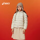ASICS Kinderkleidung 25 Jahre Winter Kinderweiche und komfortable dreidsichere, leichte Warm-Down-Jacke [hohe Ladung] Schwarze Sauberkeit 1000 Meter down 170 Füllung 109,2g