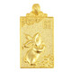 Sand gold twelve zodiac square card pendant gold-plated animal year men's rat sand gold pendant necklace chicken