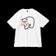 Spot Human0 Japaner Sommer Schwergewichts Bambus Baumwollpolar Bär gedruckt kurzärmelig T-Shirt Japanisches kurzes Tee Weiß 3882 L