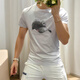 Giocp Hong Kong Trendy Brand Sommer Neuer mercerisierter Baumwollhut-Bügeln Diamant Kurzarm Internet Promi Persönlichkeit Trendy Slim Hälfte T-Shirt Männer Orange 733 Hut 3xl