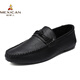 Scarecrow (MEXICAN) men's beanie shoes Korean business work casual leather shoes breathable versatile non-slip one-foot men's shoes 2024 spring