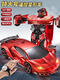 Connecting the cat gesture sensing deformation remote control car charging four-wheel drive racing King Kong robot children's boy super large toy car Four-control Optimus Prime 7 remote control/handle/gesture/Four electric games for 180 minutes + super large size + lifelong