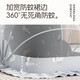 Bei Chuzhong crib mosquito net cover baby special baby anti-mosquito cover newborn child full cover household portable folding yurt Xunwhale Gray - blackout type - medium size no installation no punching anti-fall mosquito net