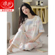Langsha Summer Cotton Pyton Pyjamas pour femmes Pantalons à manches courtes Le coton peut être porté à l'extérieur pour les filles de vêtements décontractés sucrés z9711 2xl [Recommandé 140-160jin [Jin est égal à 0,5 kg] usure]