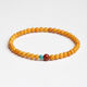 Fat Donglai quality amber beeswax bracelet natural women's chicken fat yellow southern red turquoise multi-treasure bracelet double three circles