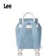 Lee denim backpack student large capacity commuting bucket bag fashionable versatile travel bag retro handbag backpack light blue