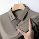 La Vico Hailan Home (HLA) Mismo estilo Dad Summer Camiseta de manga corta Hombres Men a la corbata de seda Tie Pocket Top Top de mediana edad y anciana DX-ZF9196 Navy [Pocket True Pocket] M 165 Tamaño recomendado 90-115 Jin [Jin equivale a 0.5 kg]