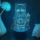 Bonitas sesiones de fotos y sueños de convertirse en una niña mágica figura USB Night Light Dance Shina du Nako Lis Tenkawa Kaorko Anime 4877 Tenkawa Kaorko Monocromio cálido Luz USB Lámpara de lámpara