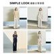 Women's 2025 summer wide-leg pants commuting thin trousers versatile casual pants Khaki M