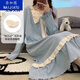 Nagatu extended version comes with chest pad nightgown short sleeves loose student pajamas for women in summer princess style dormitory can be worn outside [with chest pad] 16853 additional version M
