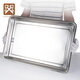 Golden Key stainless steel deepened steaming rice cabinet steaming tray barbecue food basin commercial tray dish plate GK-FB600-48