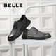 Belle business leather shoes men's shopping mall same style cow leather casual leather shoes A0512CM1 black 2 39