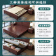 Nanzhu Neues chinesisches massives Holzbett 1,8 m doppeltes Hauptbett Große offizielle Hutbett Vollmassivholz Schwalbenschwanz Bettbrett 9901c#