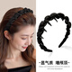 Two Worlds Summer High Headband Women's 2025 New Daily Wear Face Wash Special Headband Pressed Hairpin Hair Bundle Headwear Black Hairband