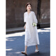 Demana [Fresh Pure Cotton] Spring and Autumn Water-soluble Lace Embroidered Tea Skirt Tassel Cotton Rope Ruffled Women's Dress