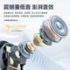 Chengruida Bluetooth headset 2025 new style Bluetooth wireless headset in-ear gold list No. 1 Huaqiangbei list top ten Bluetooth headset ultra-long battery life noise reduction sleep music headset M48 high-end black丨sliding cover out of the warehouse + mirror digital display suitable for Apple Android tablet notebook