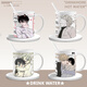 Howangde Waterside Night Surrounding Water Cup Lü Tai Zhou Jin Yi Xuan Lu Yuanying 2D Ceramic Cup Student Gift Marks Drink Q3881-Water Night Mug (cup + cup lid + spoon + coaster)