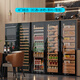 Bai Kailun red wine cabinet, first-class energy efficiency, variable frequency air-cooled, frost-free constant temperature moisturizing refrigerator, zero-embedded red wine, tea, cigar ice bar, white wine household commercial compressor freshness display 1.8 meters | single temperature zone | red wine ice bar | 420L