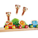 Shantoulin Village Train Toys Trackautautautauton Musik Set Kinder kleines Spielzeug 1 -Jährige 6 Säuglingsbabygeschenk 2 Stück Zug Track Jungle Musik Set + Regenbogen