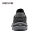 Skechers leather shoes men's slip-on soft-soled casual leather shoes 2025 autumn new arch support flash-on shoes 205492