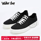
Walker Shop canvas shoes men's shoes 2025 summer new casual board shoes men's trendy versatile cloth shoes lightweight breathable shoes men's trendy black 41