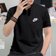 耐克（NIKE）男子运动套装 25夏季新款时尚棉质休闲短袖高尔夫POLO衫梭织短裤 黑/FN3895-010+DH7161-010 S/165