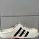 阿迪达斯 （adidas）ADILETTE CLOG 白色 洞洞运动休闲拖鞋 JH9849 JH9848黑色 40.5 支持鉴定