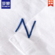 ROMON men's high-end linen shirt summer trendy brand thin cotton linen top men's casual short-sleeved T-shirt summer clothes yunyi-9711 white XL