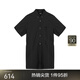 Jiangnan Buyi (JNBY) Sommer Frauen- onesie losen lässiger Straight Shirt Kragen Pendelstil 5o4f14110 001/schwarz s