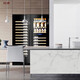 Kaooseen constant temperature wine cabinet embedded ultra-thin ultra-thin embedded red wine cabinet constant temperature wine cabinet tea ice bar beverage cabinet living room household dual temperature wine cabinet + wine cabinet combination stainless steel door / 1.79 meters 420 depth