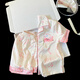 
Ice silk children's pajamas summer thin 2025 new style girl cute cartoon girl two-piece set home clothes summer 6630# two-piece set [short sleeves + shorts] 100 [8 sizes] 100-110CM 30-40Jin[Jin equals 0.5 kg]