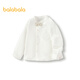 Balabala shopping mall same style baby long-sleeved shirt boys shirt autumn new top fashion off-white 10302 90