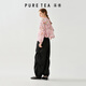 
Tea Su [Pastile] puretea Tea Su Light Outdoor Wood Ear Drawstring Coat Women's Stretch Condensation 25 Summer New Pink Purple L