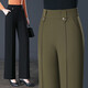 2024 Spring y otoño Nuevo estilo Baisi SHIELD Pantalones casuales Pantalones de mujer Fietary y versátiles Pantalones simples Simples Piernas anchas sueltas 9276A2F70 Tamaño negro 26 S