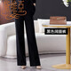 Davia high-end suit suit women's professional wear formal autumn and winter new fashion temperament goddess style work clothes navy blue suit + wide leg pants XL recommended 115-125 Jin Jin equals 0.5 kg