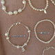 
bhiodha Korean version of pearl silver bracelet without fading combination bracelet for summer women ins style jewelry SL1144