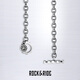 ROCK&RIDE Rebirth Series Chain Collection Necklace S925 Silver Niche High-Quality Texture Chain for Your Boyfriend 55CM Rebirth Water Pattern Chain