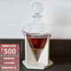 Zhaoran Crystal Glass Whisky Bottle Ensemble de bouteille de vin étranger Pot Pot Decanteur Bouteille Vin de vin Verre Verre Verre Tool 15868 (850 ml)