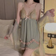 Sexy reine und lustvolle Winterpyjama für Frauen, die rein und lustvoll mit Brustpolster Frühling und Herbst Hosentald Nachthemd Robe Frauen Hauskleidung Anzug P3886 Garnelpulver Shorts m