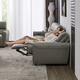 Zhihuashi First Class Zero-Back Wall Direct-Check Large Living Room Top-Level Cowhide Electric Function Sofa 12189 1-Seater Sofa
