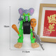 Pupan Fremd Mountain and Sea Fusion Monster Figuren und Holzstöcke werden kombiniert und Fusion Version Roboter mit Waffenmodellgeschenk [Super Seltene] Vier Modelle - Elefant Wheel + Holzstiel + Planet Kuh + Cappuccino Ninja